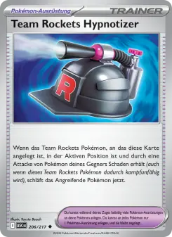 Pokémon-Karte Team Rockets Hypnotizer 206/217
