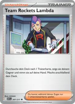 Pokémon-Karte Team Rockets Lambda 207/217