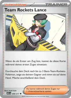Pokémon-Karte Team Rockets Lance 208/217