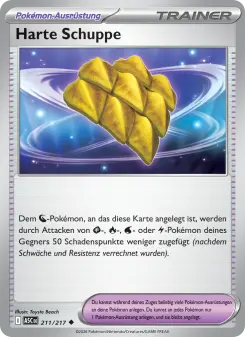 Pokémon-Karte Harte Schuppe 211/217