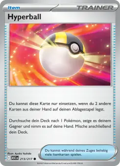 Pokémon-Karte Hyperball 213/217