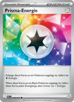 Pokémon-Karte Prisma-Energie 216/217