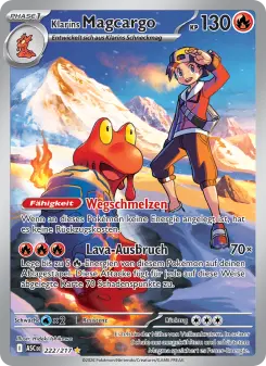 Pokémon-Karte Klarins Magcargo 222/217