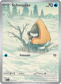 Pokémon-Karte Schneppke 227/217