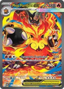 Pokémon-Karte Mega-Flambirex-ex 273/217