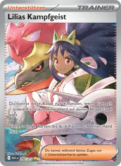 Pokémon-Karte Lilias Kampfgeist 292/217