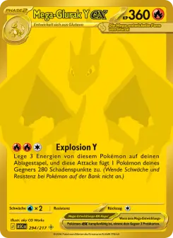 Pokémon-Karte Mega-Glurak Y-ex 294/217