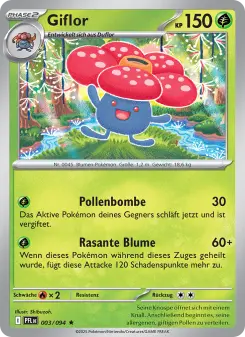 Pokémon-Karte Giflor 003/094