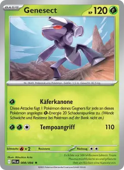 Pokémon-Karte Genesect 008/094
