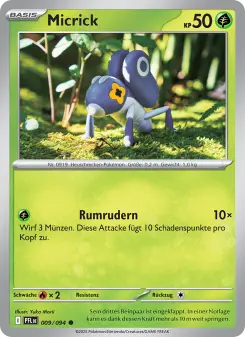 Pokémon-Karte Micrick 009/094