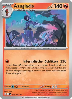 Pokémon-Karte Azugladis 020/094