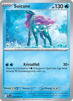 Pokémon-Karte Suicune 026/094