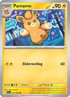 Pokémon-Karte Pamamo 033/094