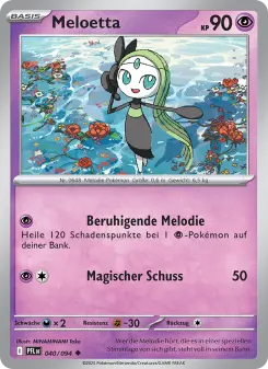 Pokémon-Karte Meloetta 040/094