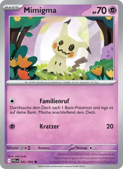 Pokémon-Karte Mimigma 042/094