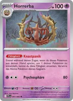 Pokémon-Karte Horrerba 047/094