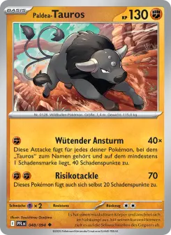 Pokémon-Karte Paldea-Tauros 048/094