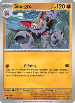Pokémon-Karte Skorgro 050/094
