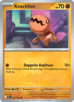 Pokémon-Karte Knacklion 051/094