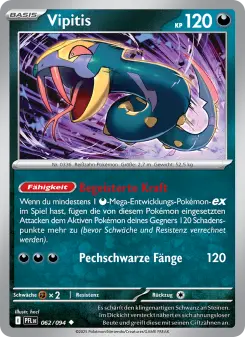 Pokémon-Karte Vipitis 062/094