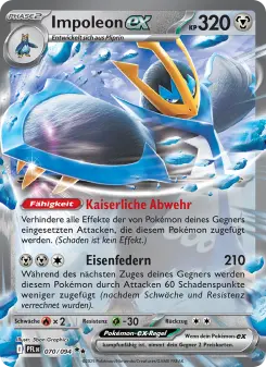Pokémon-Karte Impoleon-ex 070/094