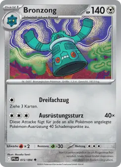 Pokémon-Karte Bronzong 072/094