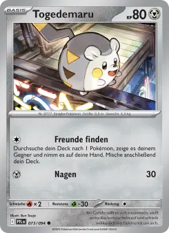 Pokémon-Karte Togedemaru 073/094