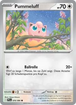 Pokémon-Karte Pummeluff 076/094