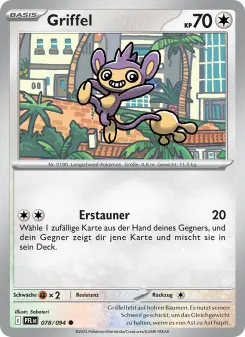 Pokémon-Karte Griffel 078/094