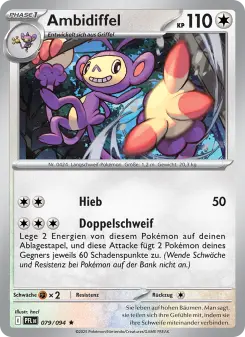 Pokémon-Karte Ambidiffel 079/094