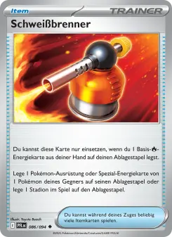 Pokémon-Karte Schweißbrenner 086/094