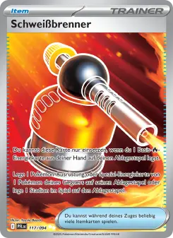 Pokémon-Karte Schweißbrenner 117/094