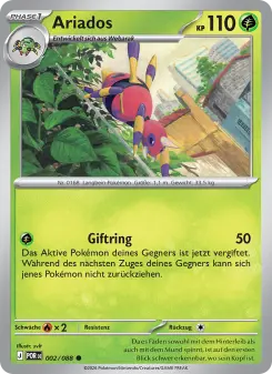 Pokémon-Karte Ariados 002/088