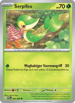 Pokémon-Karte Serpifeu 004/088
