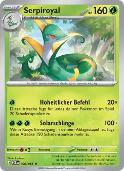 Pokémon-Karte Serpiroyal 006/088