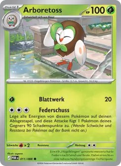 Pokémon-Karte Arboretoss 011/088
