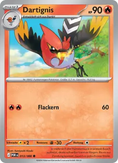 Pokémon-Karte Dartignis 013/088