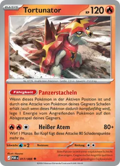 Pokémon-Karte Tortunator 017/088