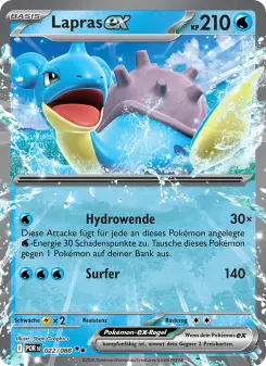 Pokémon-Karte Lapras-ex 022/088