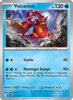 Pokémon-Karte Volcanion 025/088