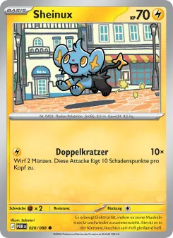 Pokémon-Karte Sheinux 026/088