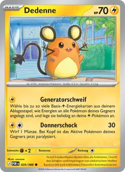 Pokémon-Karte Dedenne 029/088