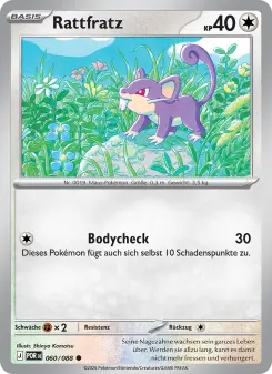 Pokémon-Karte Rattfratz 060/088