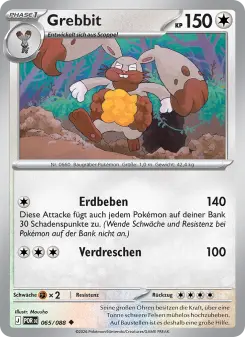 Pokémon-Karte Grebbit 065/088