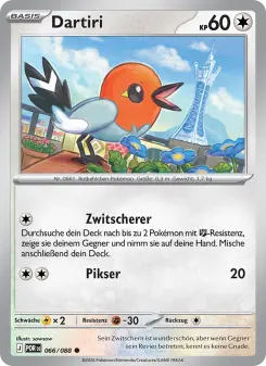 Pokémon-Karte Dartiri 066/088