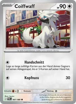 Pokémon-Karte Coiffwaff 067/088