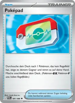 Pokémon-Karte Poképad 081/088