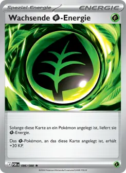Pokémon-Karte Wachsende Grass-Energie 086/088