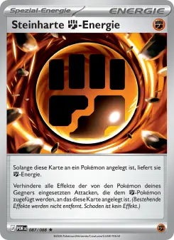Pokémon-Karte Steinharte Fighting-Energie 087/088