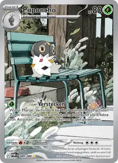 Pokémon-Karte Puponcho 089/088